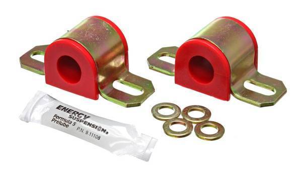 Energy Suspension - Energy Suspension Sway Bar Bushing Set Red Front Or Rear Non-Greasable Type Bar Dia. 17mm Performance Polyurethane - 9.5121R