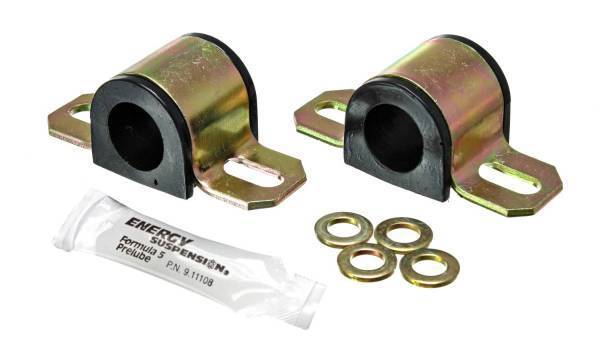 Energy Suspension - Energy Suspension Sway Bar Bushing Set Black Front Or Rear Non-Greasable Type Bar Dia. 15/16 in./24mm 2 1/16 in. Bracket Size Performance Polyurethane - 9.5128G