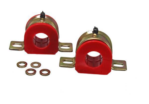 Energy Suspension - Energy Suspension Sway Bar Bushing Set Red Front Or Rear Greasable Type Bar Dia. 1 3/8 in./35mm 3 in. Bracket Size Performance Polyurethane - 9.5173R
