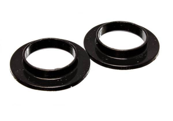 Energy Suspension - Energy Suspension Coil Spring Isolator Set Black ID 2 3/16 in. OD 3.5 in. H-11/16 in. Performance Polyurethane - 9.6103G