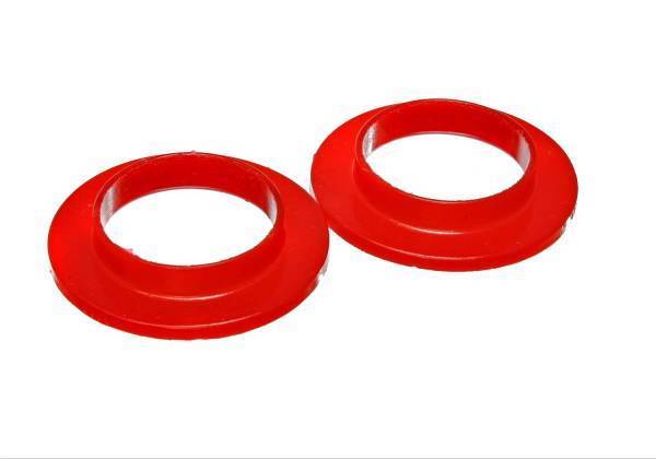 Energy Suspension - Energy Suspension Coil Spring Isolator Set Red ID 2 3/16 in. OD 3.5 in. H-11/16 in. Performance Polyurethane - 9.6103R