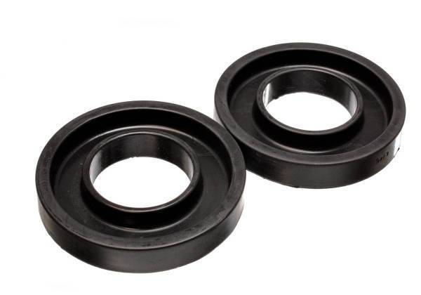 Energy Suspension - Energy Suspension Coil Spring Isolator Set Black ID 2.21815 in. OD 4.53125 in. H-3 7/8 in. Performance Polyurethane - 9.6105G
