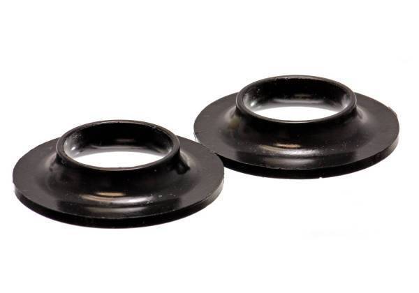 Energy Suspension - Energy Suspension Coil Spring Isolator Set Black ID 2 1/8 in. OD 4 1/8 in. H-13/16 in. Performance Polyurethane - 9.6106G