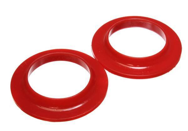 Energy Suspension - Energy Suspension Coil Spring Isolator Set Red ID 3.75 in. OD 5 13/16 in. H-7/8 in. Performance Polyurethane - 9.6108R