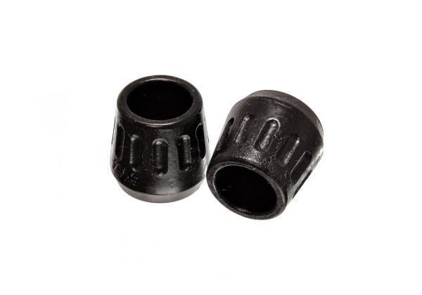 Energy Suspension - Energy Suspension Shock/Strut Bump Stop Set Black Front And Rear Shaft Dia. 0.5 in. H-1.25 in. OD 1 3/8 in. ID 1/2 in. 2 pc. Performance Polyurethane - 9.6111G