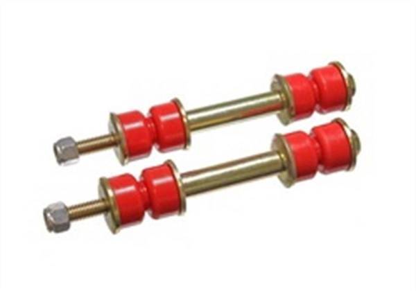 Energy Suspension - Energy Suspension Fixed Length End Link Set Red L-2 3/8 in. - 9.8125R