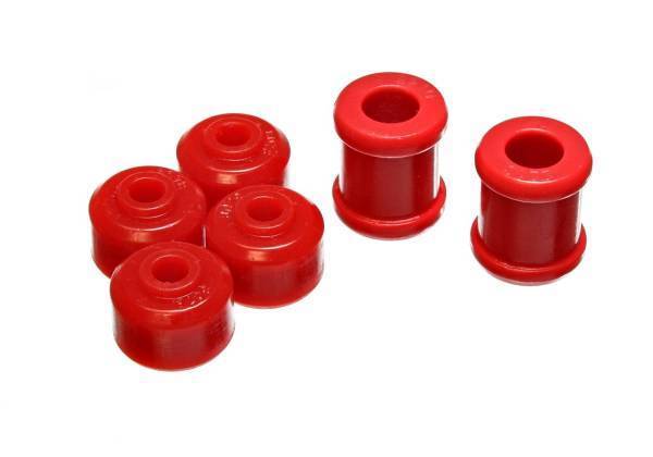 Energy Suspension - Energy Suspension Shock Bushing Set Red Front Must Reuse All Metal Hardware Performance Polyurethane - 9.8137R