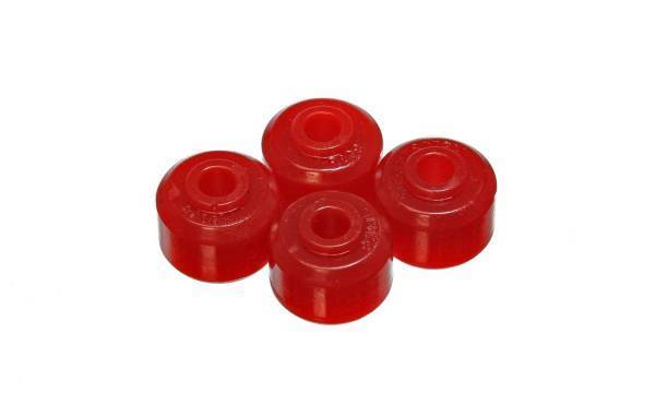 Energy Suspension - Energy Suspension Universal Shock Eyes Red Front And Rear Shock Tower Bayonet End Style 5/8 in. Nipple ID 3/8 in. 15/16 in. Thick w/4 Grommets Performance Polyurethane - 9.8144R