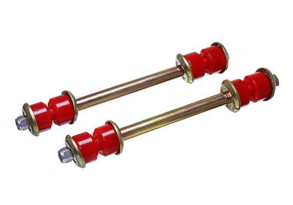 Energy Suspension - Energy Suspension Heavy Duty Sway Bar End Link Set Red Incl. Hardware Performance Polyurethane - 9.8176R