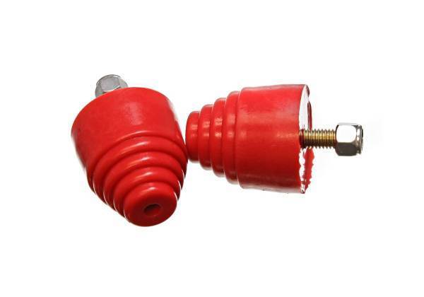 Energy Suspension - Energy Suspension Universal Bump Stop Set Red All Purpose H-2 1/8 in. Dia. 2 in. Incl. 2 Per Set Performance Polyurethane - 9.9101R