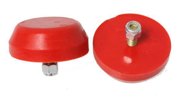 Energy Suspension - Energy Suspension Universal Bump Stop Set Red Flat Head Style H-1 in. Dia. 2 15/16 in. Incl. 2 Per Set Performance Polyurethane - 9.9117R