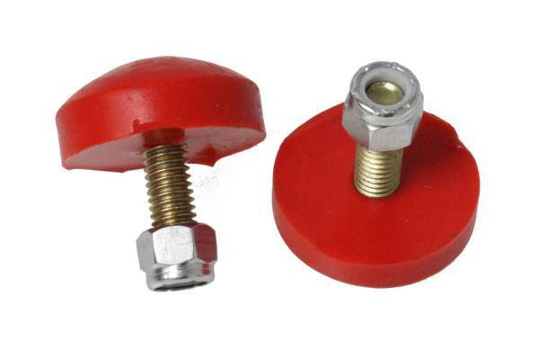 Energy Suspension - Energy Suspension Universal Bump Stop Set Red Low Profile Button Style H-11/16 in. Dia. 1 5/8 in. Incl. 2 Per Set Performance Polyurethane - 9.9121R