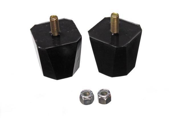 Energy Suspension - Energy Suspension Universal Bump Stop Set Black Square Tapered Style H-2 in. L-2 in. W-7/8 in. Incl. 2 Per Set Performance Polyurethane - 9.9136G