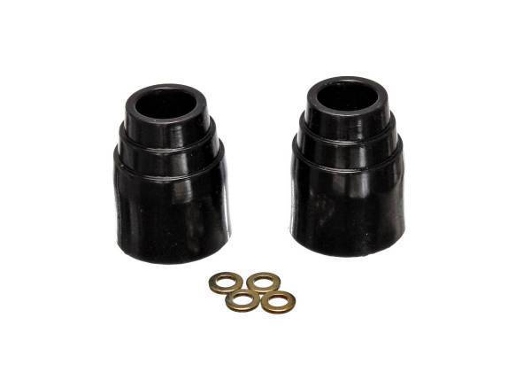 Energy Suspension - Energy Suspension Universal Bump Stop Set Black Stepped Style H-3 1/8 in. Dia. 2 7/16 in. w/o Hardware Incl. 2 Per Set Performance Polyurethane - 9.9143G