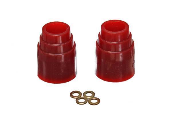 Energy Suspension - Energy Suspension Universal Bump Stop Set Red Stepped Style H-3 1/8 in. Dia. 2 7/16 in. w/o Hardware Incl. 2 Per Set Performance Polyurethane - 9.9143R