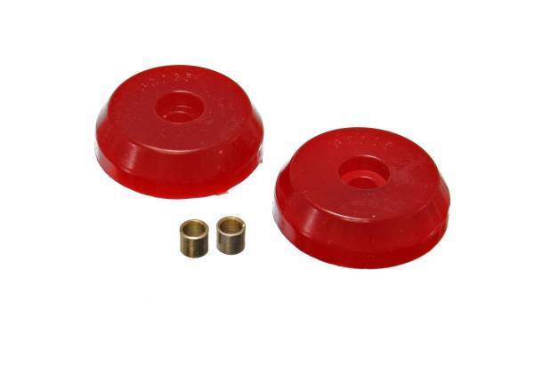 Energy Suspension - Energy Suspension Universal Bump Stop Set Red Flat Head Pad Style H-0.75 in. Dia. 2.75 in. w/o Hardware Incl. 2 Per Set Performance Polyurethane - 9.9148R