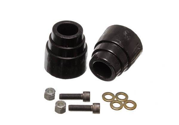 Energy Suspension - Energy Suspension Leaf Spring Bushing Set Black Rear Overload Spring Snubber Set Performance Polyurethane - 9.9156G