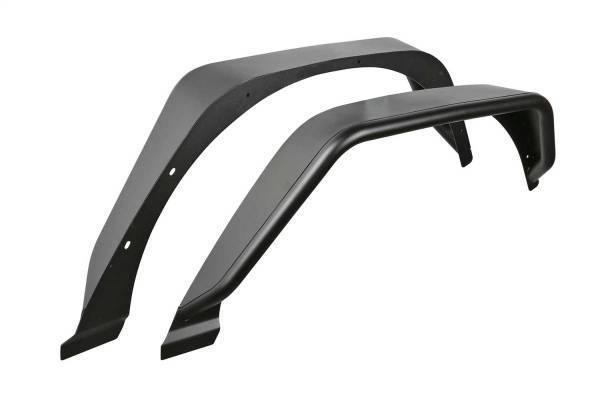 Fabtech - Fabtech Tube Fenders 4.5 in. Wide Rear Steel Texture Black - FTS24213