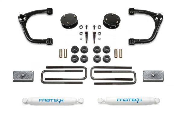 Fabtech - Fabtech Uniball Lift System w/Shocks 3.5 In. Lift Rear Incl. Performance Shocks - K1129