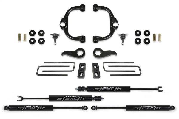 Fabtech - Fabtech Ball Joint UCA Lift System w/Shocks 3.5 in. Lift w/Front And Rear Stealth Shocks Incl. PN [FTS21276/FTS755/FTSBK21/FTS6341/FTS6019] - K1179M