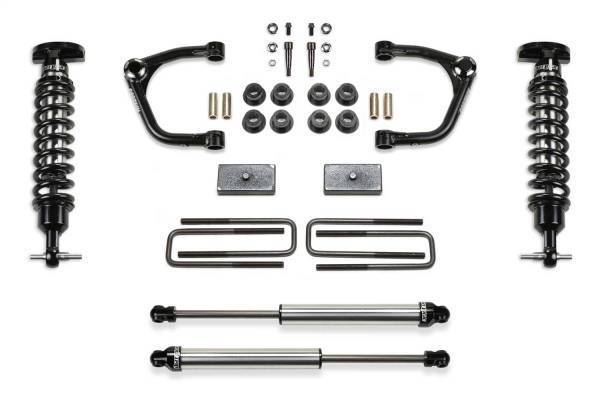 Fabtech - Fabtech Uniball UCA Lift System w/Shocks 3 in. Lift w/Front Dirt Logic 2.5 Coilovers And Rear Dirt Logic 2.25 Shocks Incl. PN[FTS21269/FTS21298/FTS811452] - K1191DL