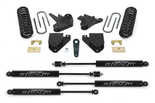 Fabtech - Fabtech Basic Lift System w/Shocks w/Stealth Monotube Shocks 6 in. Lift Incl. Front And Rear Shocks Rear Blocks And U-Bolts Drop Pitman Arm All Required Hardware - K2062M