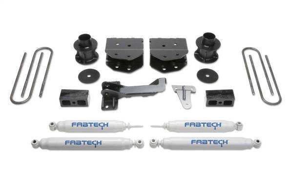 Fabtech - Fabtech Budget Lift System w/Shock w/Performance Shocks 4 in. Lift - K2181