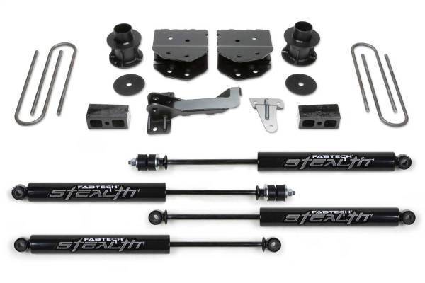 Fabtech - Fabtech Budget Lift System w/Shock w/Stealth Monotube Shocks 4 in. Lift - K2181M