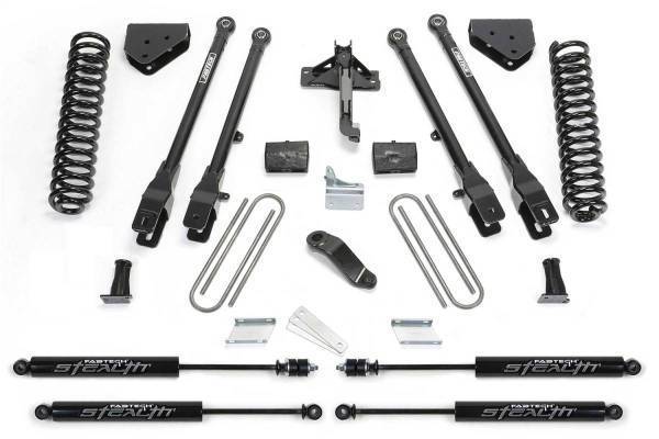 Fabtech - Fabtech 4 Link Lift System 4 in. Lift w/Stealth Shocks - K2212M