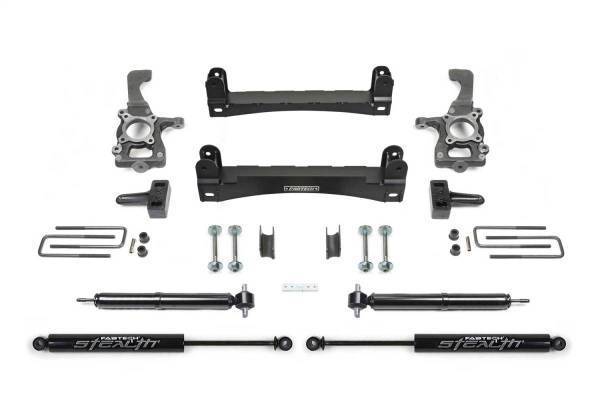 Fabtech - Fabtech Basic Lift System w/Shocks Rear For 4 in. Lift w/Stealth Socks - K2258M