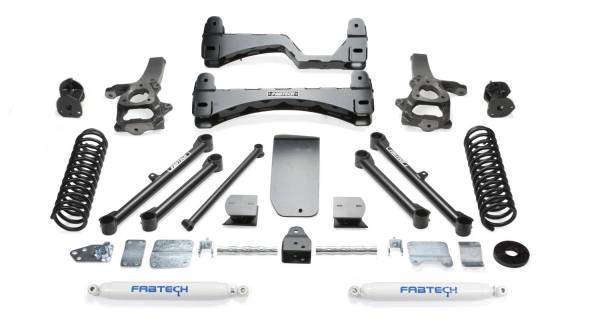 Fabtech - Fabtech Basic Lift System w/Shocks w/Performance Shocks 6 in. Lift - K3055