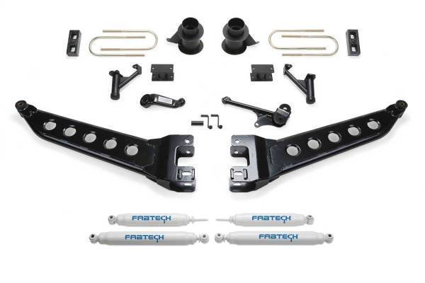 Fabtech - Fabtech Radius Arm Lift System w/Performance Shocks 5 in. Kit w/Performance Shocks And Factory Radius Arms - K3070