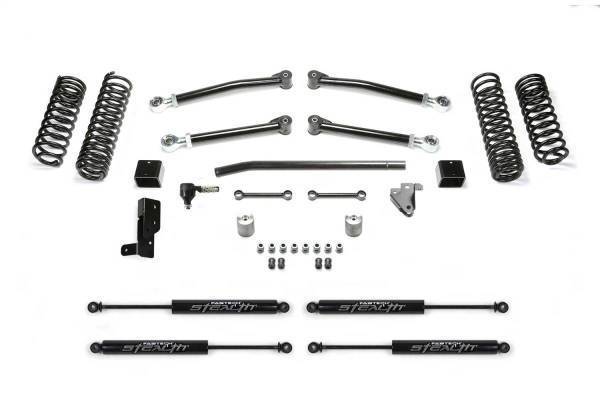 Fabtech - Fabtech Trail Lift System 3 in. w/Stealth Shocks w/Drag Link/Trail Link - K4207M