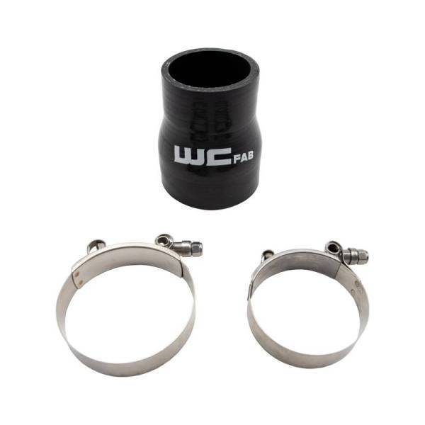 Wehrli Custom Fabrication - Wehrli Custom Fabrication 2.375" x 3" ID Long Silicone Boot and Clamp Kit - WCF207-112