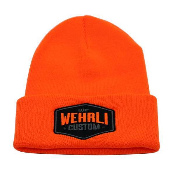 Wehrli Custom Fabrication - Wehrli Custom Fabrication Beanie Hat Orange - Badge - WCF100665