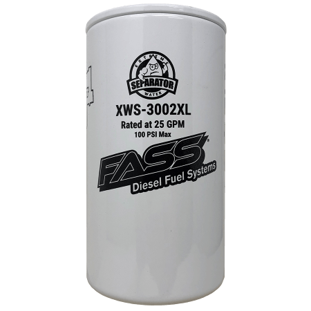 FASS Fuel Systems - FASS XWS3002XL Extended Length Extreme Water Separator - XWS3002XL