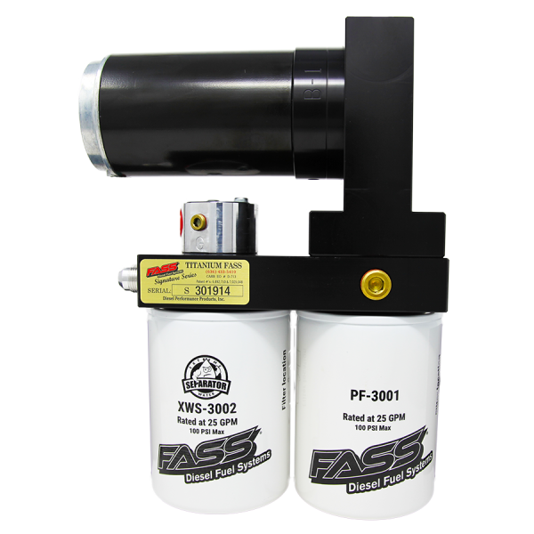 FASS Fuel Systems - FASS TSF14250F220G Titanium Signature Series Diesel Fuel System 250F 220GPH@45-50PSI Ford Powerstroke 7.3L and 6.0L 1999-2007 - TSF14250F220G