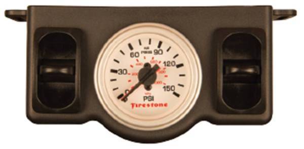 Firestone Ride-Rite - Firestone Ride-Rite Plastic Dual Electric White Gauge Air Pressure Gauge - 2576