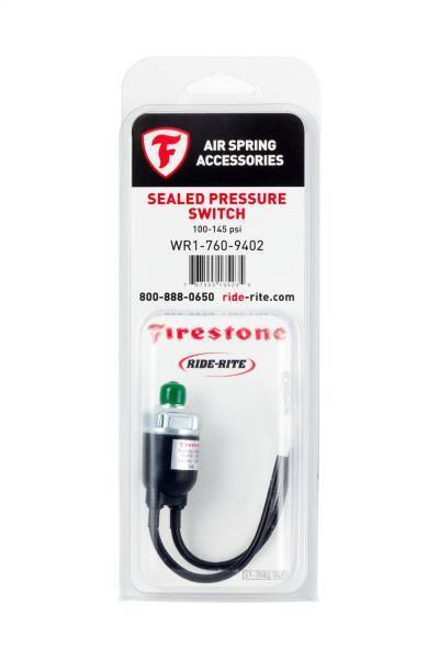 Firestone Ride-Rite - Firestone Ride-Rite SEALED PRESSURE SWITCH 110-145 PSI Gauge Set - 9402