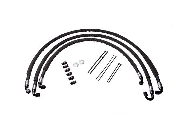 Fleece Performance - Fleece Performance 2011-2014 GM Duramax Heavy Duty Replacement Transmission Cooler Lines 2011-2014 GM 2500/3500 - FPE-TL-LML-1114