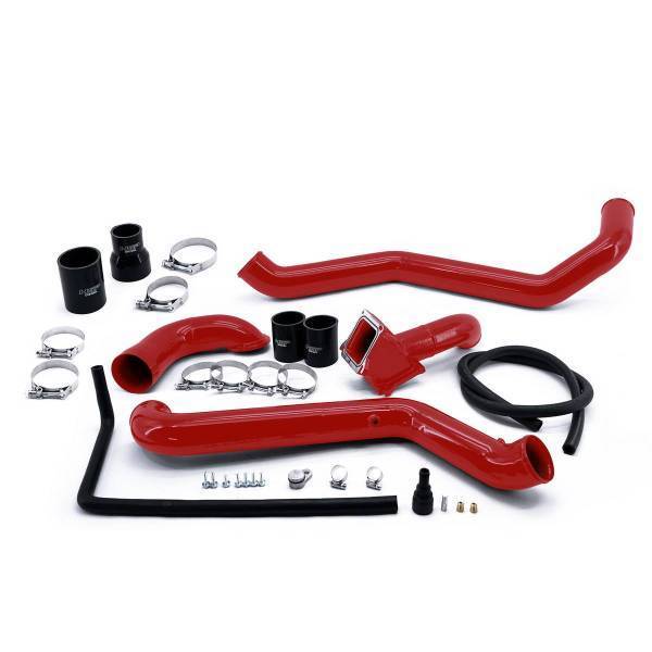 HSP Diesel - HSP Diesel 2011-2016 Chevrolet / GMC Intercooler Charge Pipe Bundle Flag Red - 582-HSP-BR