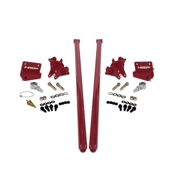 HSP Diesel - HSP Diesel 2011-2019 Chevrolet / GMC 58 inch Bolt On Traction Bars 4 inch Axle Diameter Illusion Cherry - 535-1-HSP-CR