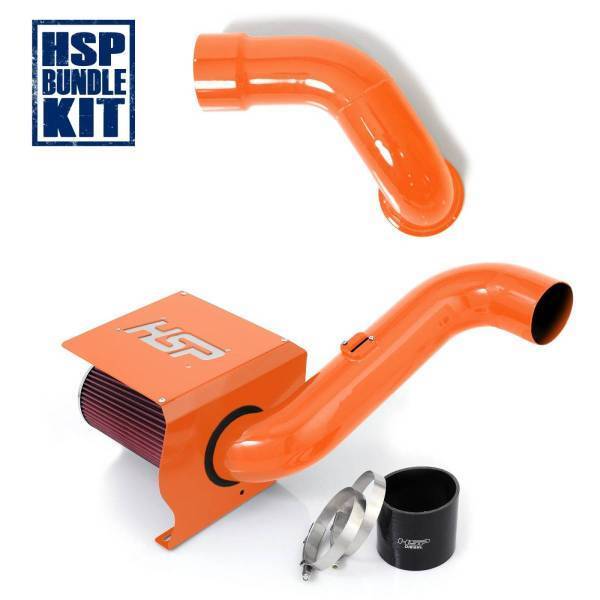 HSP Diesel - HSP Diesel 2007.5-2010 Chevrolet / GMC Cold Air Intake Bundle Orange - 481-HSP-O