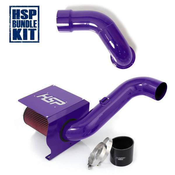 HSP Diesel - HSP Diesel 2007.5-2010 Chevrolet / GMC Cold Air Intake Bundle Candy Purple - 481-HSP-CP