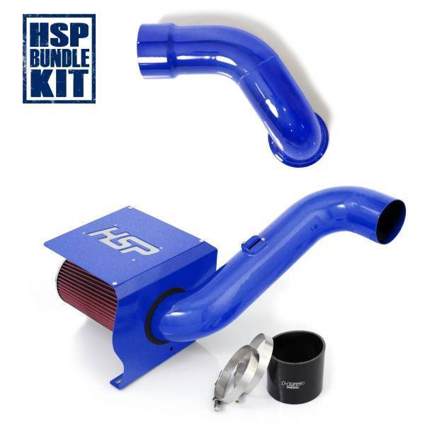 HSP Diesel - HSP Diesel 2007.5-2010 Chevrolet / GMC Cold Air Intake Bundle Candy Blue - 481-HSP-CB