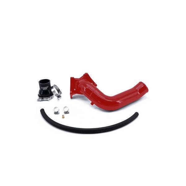 HSP Diesel - HSP Diesel 2004.5-2005 Chevrolet / GMC Max Flow Bridge to Factory Cold Side Flag Red - 206-HSP-BR