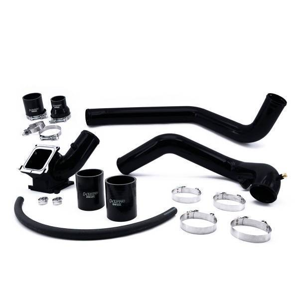 HSP Diesel - HSP Diesel 2006-2010 Chevrolet / GMC Intercooler Charge Pipe Bundle Silk Satin Black - 082-HSP-SB