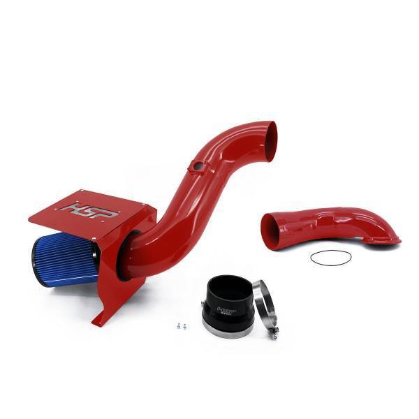 HSP Diesel - HSP Diesel 2004.5-2007 Chevrolet / GMC Cold Air Intake Bundle Flag Red - 081-HSP-BR