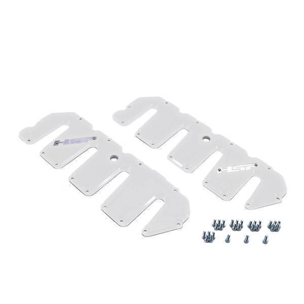 HSP Diesel - HSP Diesel 2004.5-2010 Chevrolet / GMC Billet Valve Covers Polar White - 046-HSP-W