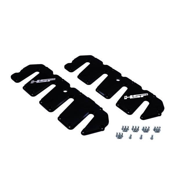 HSP Diesel - HSP Diesel 2004.5-2010 Chevrolet / GMC Billet Valve Covers Silk Satin Black - 046-HSP-SB